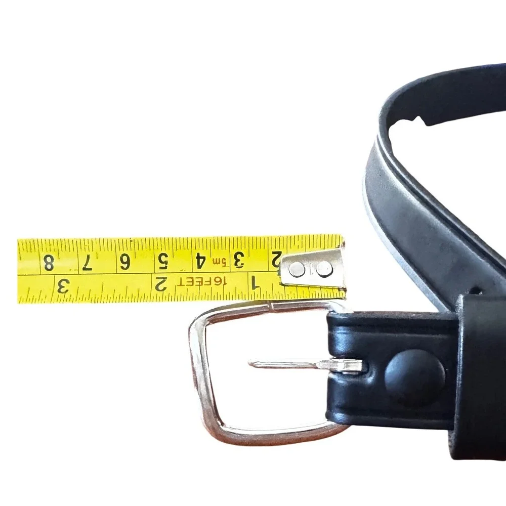 Boston Leather 6607 US Postal‎ Approved Black Leather Belt Mens 40  USA EUC